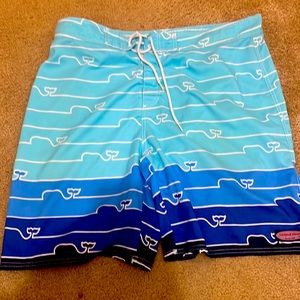 COPY - Vineyard Vines board shorts swim trucks size 38. Blue whales.